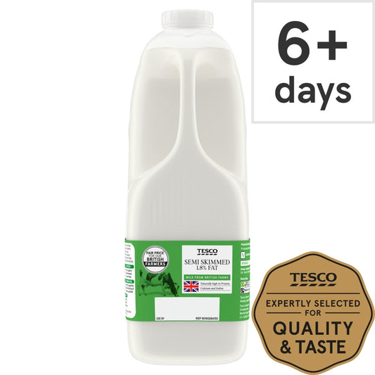 British Semi Skimmed Milk 2.272L, 4 Pints