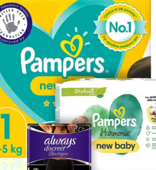 Pampers & Always bundle for New Mum and Baby - Wipes, Nappies and Pants